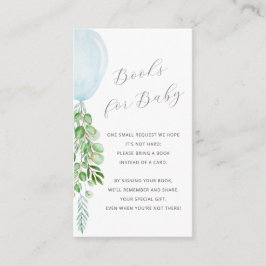 Bokar för Baby blue ballonger Eucalyptus Tilläggskort