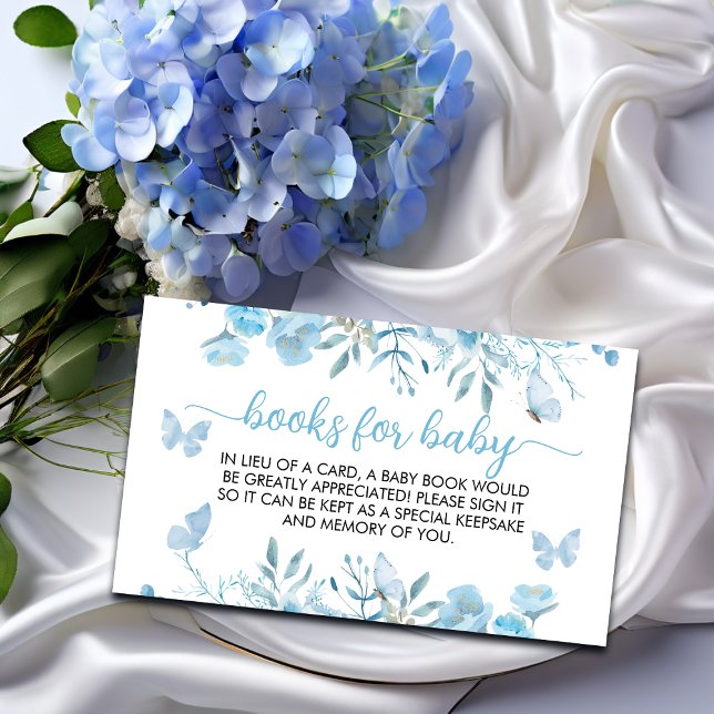 Bokar för Baby blue Blommigt Babyskåda Tilläggskort (Skapare uppladdad)