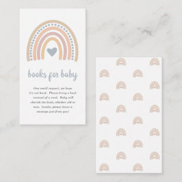 Bokar för Baby Boho Rainbow Cute Boy Shower Tilläggskort