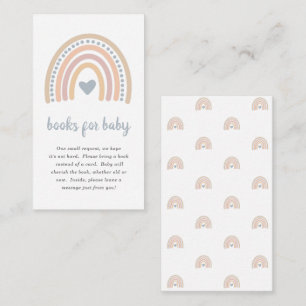 Bokar för Baby Boho Rainbow Cute Boy Shower Tilläggskort