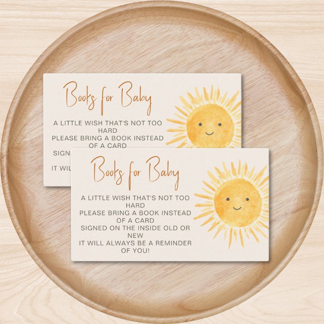 Bokar för Baby Boho Sunshine Baby Shower Tilläggskort (Skapare uppladdad)