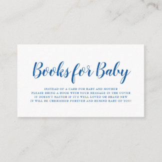 Bokar för Baby Bright Blue Polka Dot Baby Shower Tilläggskort