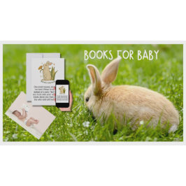 Bokar för Baby Bunny Baby Shower-inmatningskort Inbjudningar