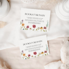 Bokar för Baby Card-Blommigt Anteckningskort