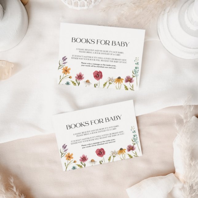 Bokar för Baby Card-Blommigt Anteckningskort (Skapare uppladdad)