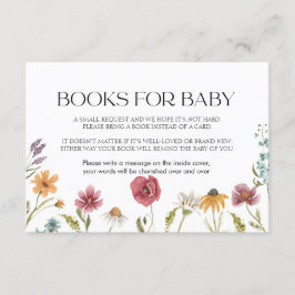 Bokar för Baby Card-Blommigt Tilläggskort