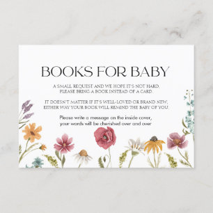 Bokar för Baby Card-Blommigt Tilläggskort