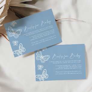 Bokar för Baby Card-Daisy Blue Anteckningskort