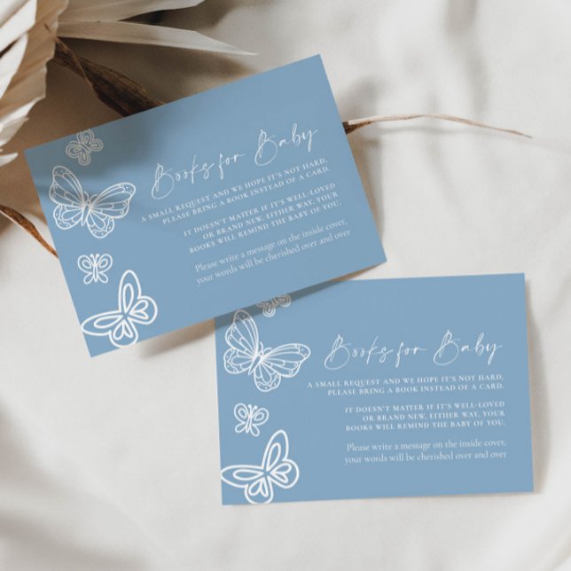 Bokar för Baby Card-Daisy Blue Anteckningskort (Skapare uppladdad)
