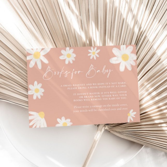 Bokar för Baby Card-Rosa för  Daisy Anteckningskort (Skapare uppladdad)