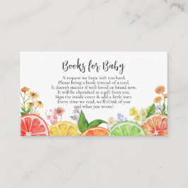 Bokar för Baby Citrus Little Cutie Baby Shower Tilläggskort