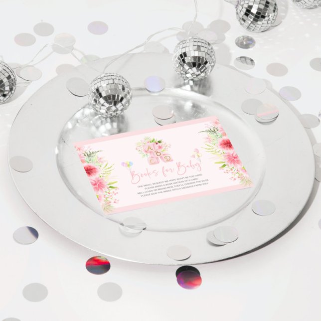 Bokar för Baby Cute ABCD-Blommigt block Spara Datumet (Skapare uppladdad)