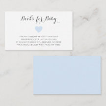 Bokar för Baby Cute Blue Heart Boy Shower