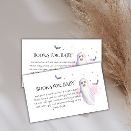 Bokar för Baby Cute Ghost Halloween Baby Shower Tilläggskort