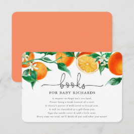 Bokar för Baby cutie-orange, citrusbabydusch Tilläggskort
