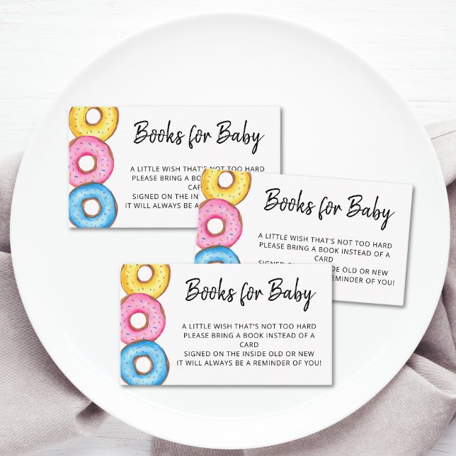 Bokar för Baby Donuts Baby Shower Tilläggskort (Skapare uppladdad)