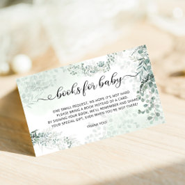 Bokar för Baby Eucalyptus Boho Baby Shower Tilläggskort