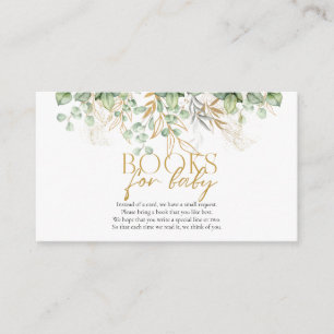 Bokar för Baby Eucalyptus Greenery Baby Shower Tilläggskort