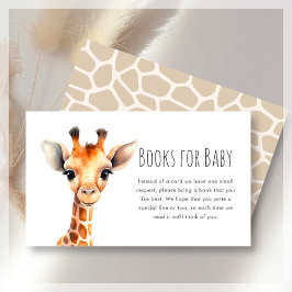 Bokar för Baby | Giraffe Baby Shower Tilläggskort