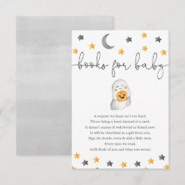 Bokar för Baby Halloween-spökbabydusch Tilläggskort