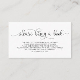 Bokar för baby, handsskript för svart skrift tilläggskort