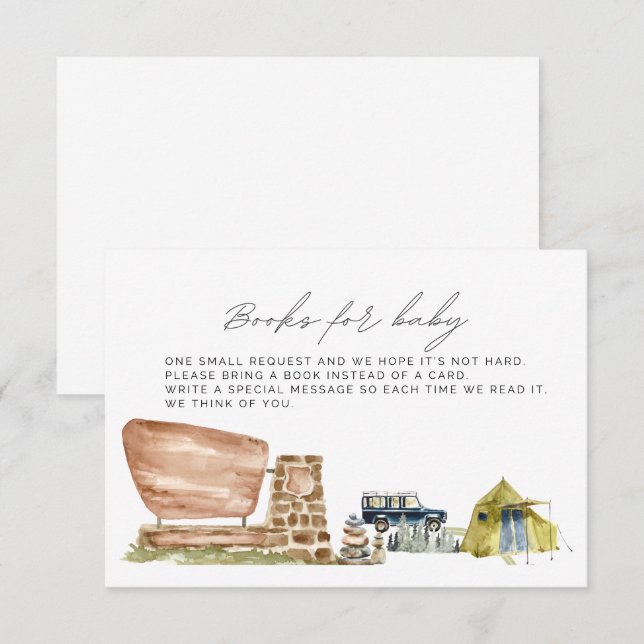 Bokar för Baby, inhägnadskort för babykläder, nati Tilläggskort (Fram/baksida)