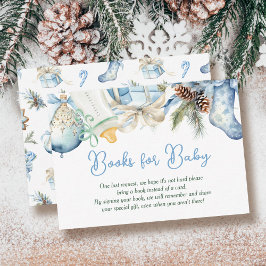 Bokar för Baby jultomten Baby Shower Tilläggskort