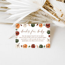 Bokar för Baby-kort | Fall Pumpkin Baby Shower