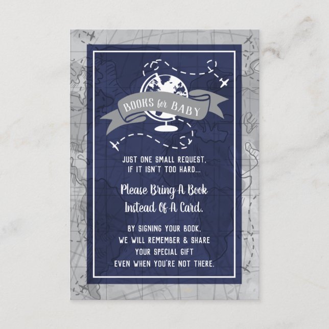 Bokar för Baby-kort, flygplan Tilläggskort (Framsida)