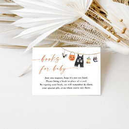 Bokar för Baby-kort | Halloween Baby Shower Tilläggskort