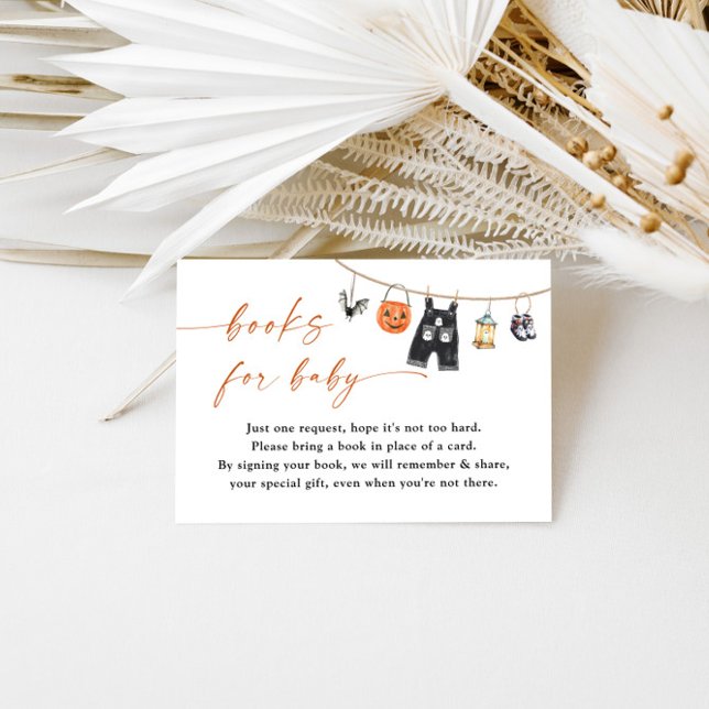 Bokar för Baby-kort | Halloween Baby Shower Tilläggskort (Skapare uppladdad)
