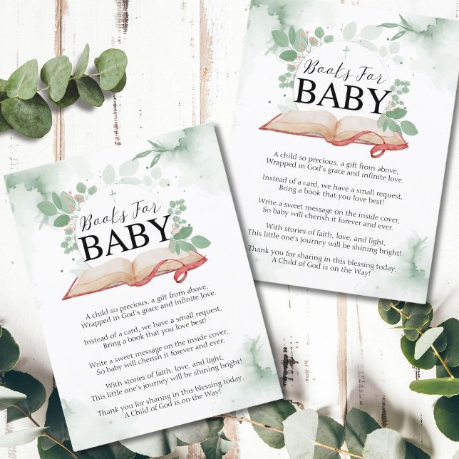 Bokar för Baby-kort Inbjudningar (Skapare uppladdad)