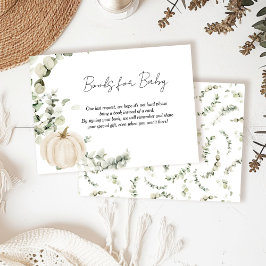 Bokar för Baby Little Pumpkin Baby Shower Tilläggskort