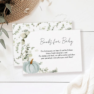 Bokar för Baby Little Pumpkin Blue Shower Tilläggskort