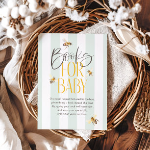 Bokar för Baby Mamma till Bee Neutralt Baby Shower Tilläggskort