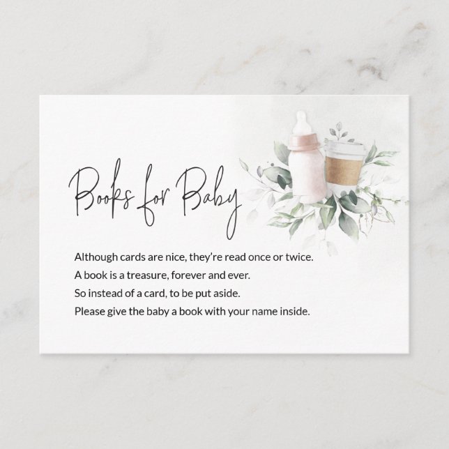 Bokar för Baby-meddelandekortet Baby andas Rosa Tilläggskort (Framsida)