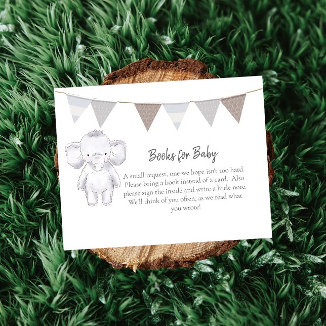Bokar för Baby Modern Baby Elephant Tilläggskort (Skapare uppladdad)