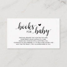 Bokar för baby, Modern Cute Black Script