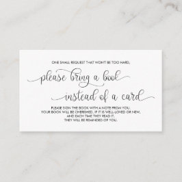 Bokar för baby, Modern Hand Lettered Black Tilläggskort