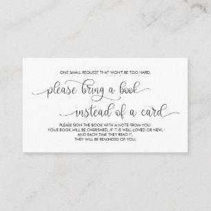 Bokar för baby, Modern Hand Lettered Black Tilläggskort