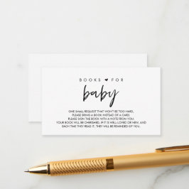 Bokar för baby, Modern minimalism Black font Tilläggskort