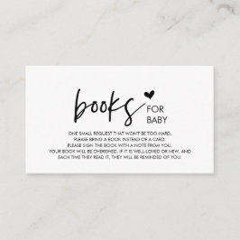Bokar för baby, Modern Minimalism Black font Tilläggskort
