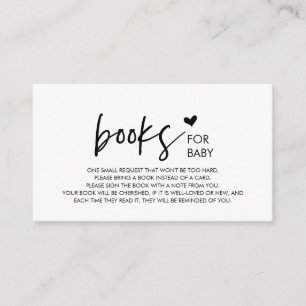Bokar för baby, Modern Minimalism Black font Tilläggskort