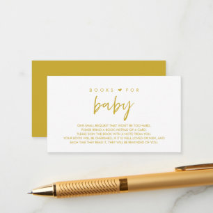Bokar för baby, Modern minimalism Gult Guld Tilläggskort