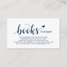 Bokar för baby, Modern Rustic Navy Blue Script