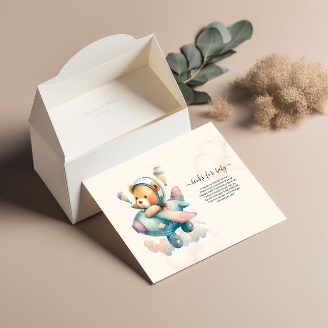 Bokar för Baby Nalle Inbjudningar (Skapare uppladdad)