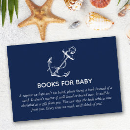 Bokar för Baby Nautical Anchor Baby Shower Tilläggskort