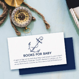 Bokar för Baby Navy Blue Anchor Tilläggskort