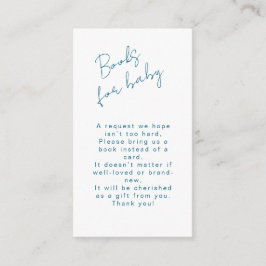 Bokar för Baby Ocean Blue Scallop Pojke Shower Tilläggskort