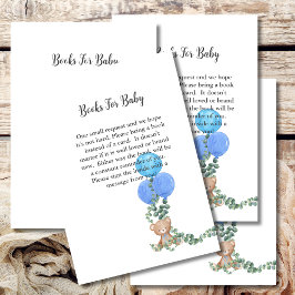 Bokar för Baby Oh Boy Blue Balloon Eucalyptus Tilläggskort